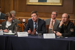 Eric Teather of WhiteOptics at Steering and outreach weekly meeting on Green Jobs