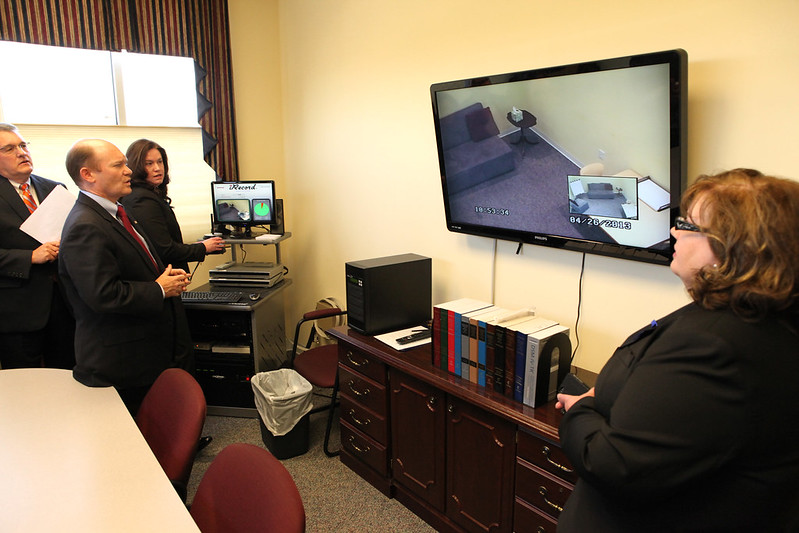 Senator Coons tours the Children's Advocacy Center in Dover