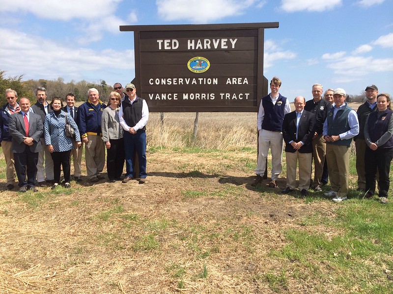 Senator Coons joined federal and state officials and local conservation partners to celebrate the addition of nearly 750 acres of key coastal Bayshore lands to the Ted Harvey Conservation Area on April 23, 2014.