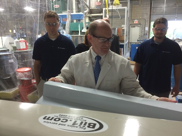 Senator Coons at WhiteOptics