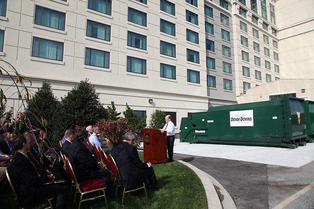 Senator Coons speaks at Dover Downs